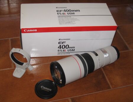 Canon EF 400mm f/5.6 L USM usada